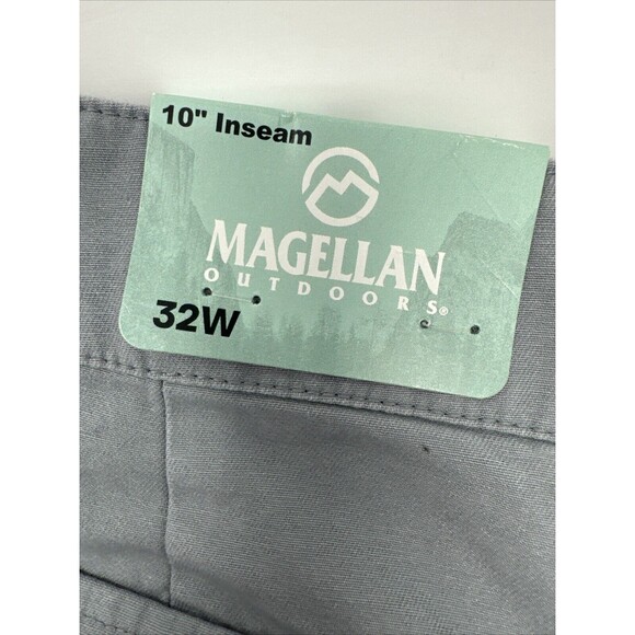 NWT Men's Magellan Lost Pines Outdoor Cargo 10" Shorts Size 32W Gray Monument - Picture 4 of 7